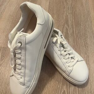 Birkenstock White Leather Sneakers